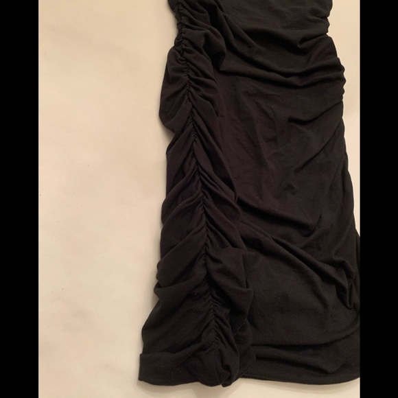 Express Ruched Tube Dress - Black - Picture 2 of 3